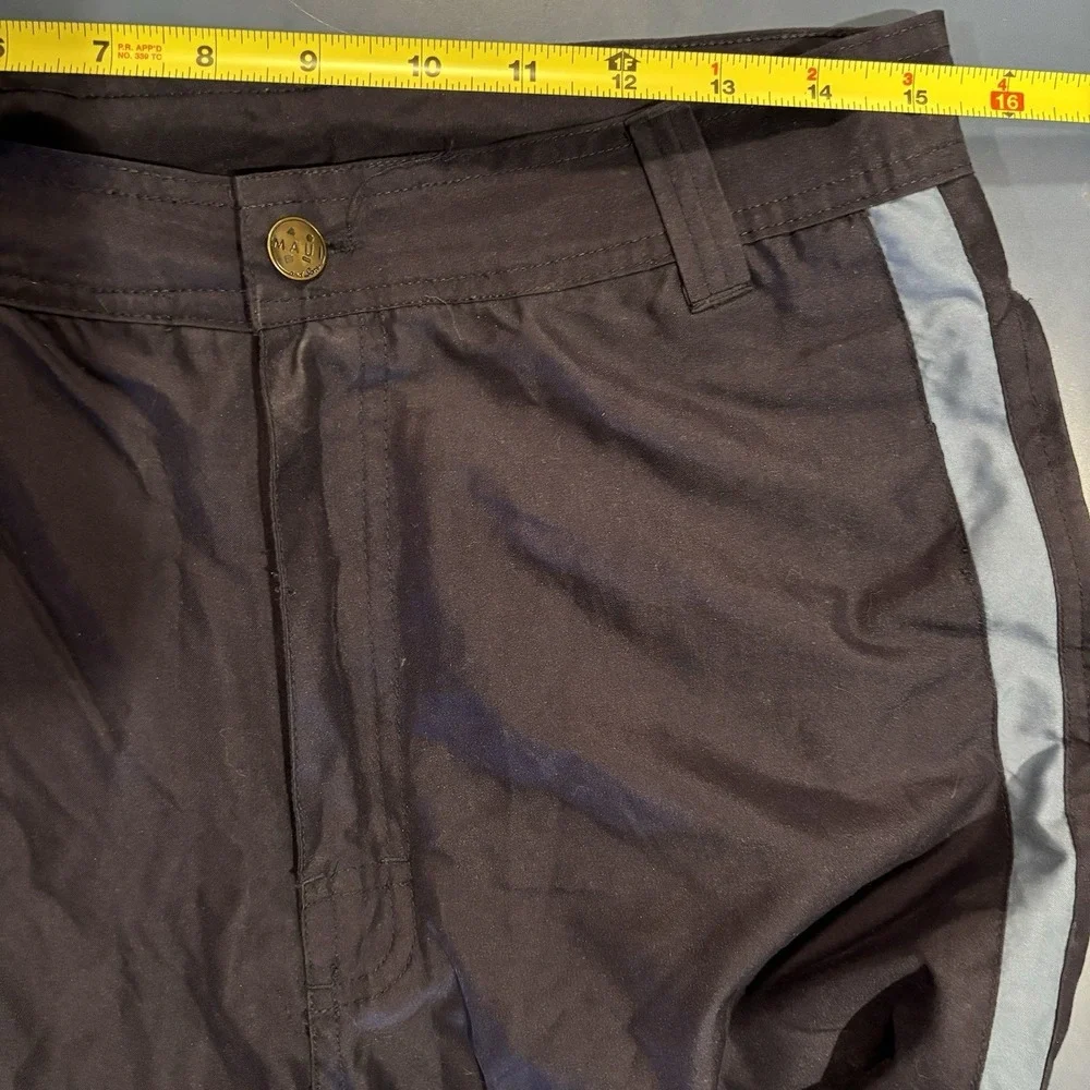 Vintage Maui & Sons Convertible Pants 30x32 Blue Lined Surfer‎ Skater Snowboard